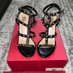 Valentino Rockstud Ankle Strap Salad